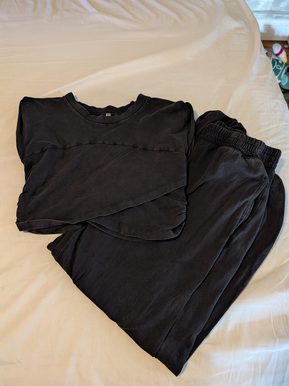 Free People Hot Shot Crossover Set In Washed Black